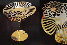 T Light Abundance Collection Lotus Flower & Leaf